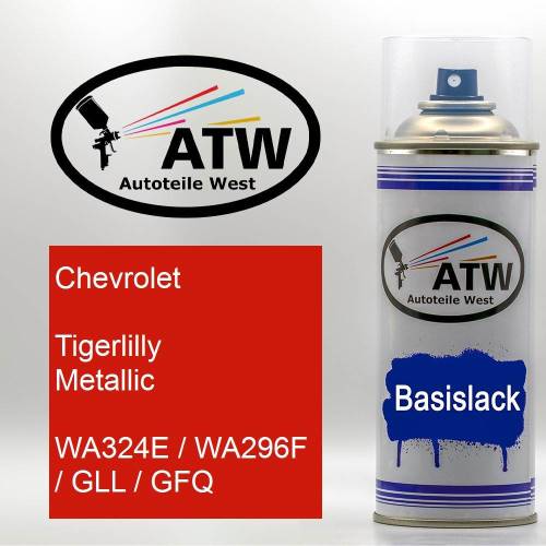 Chevrolet, Tigerlilly Metallic, WA324E / WA296F / GLL / GFQ: 400ml Sprühdose, von ATW Autoteile West.